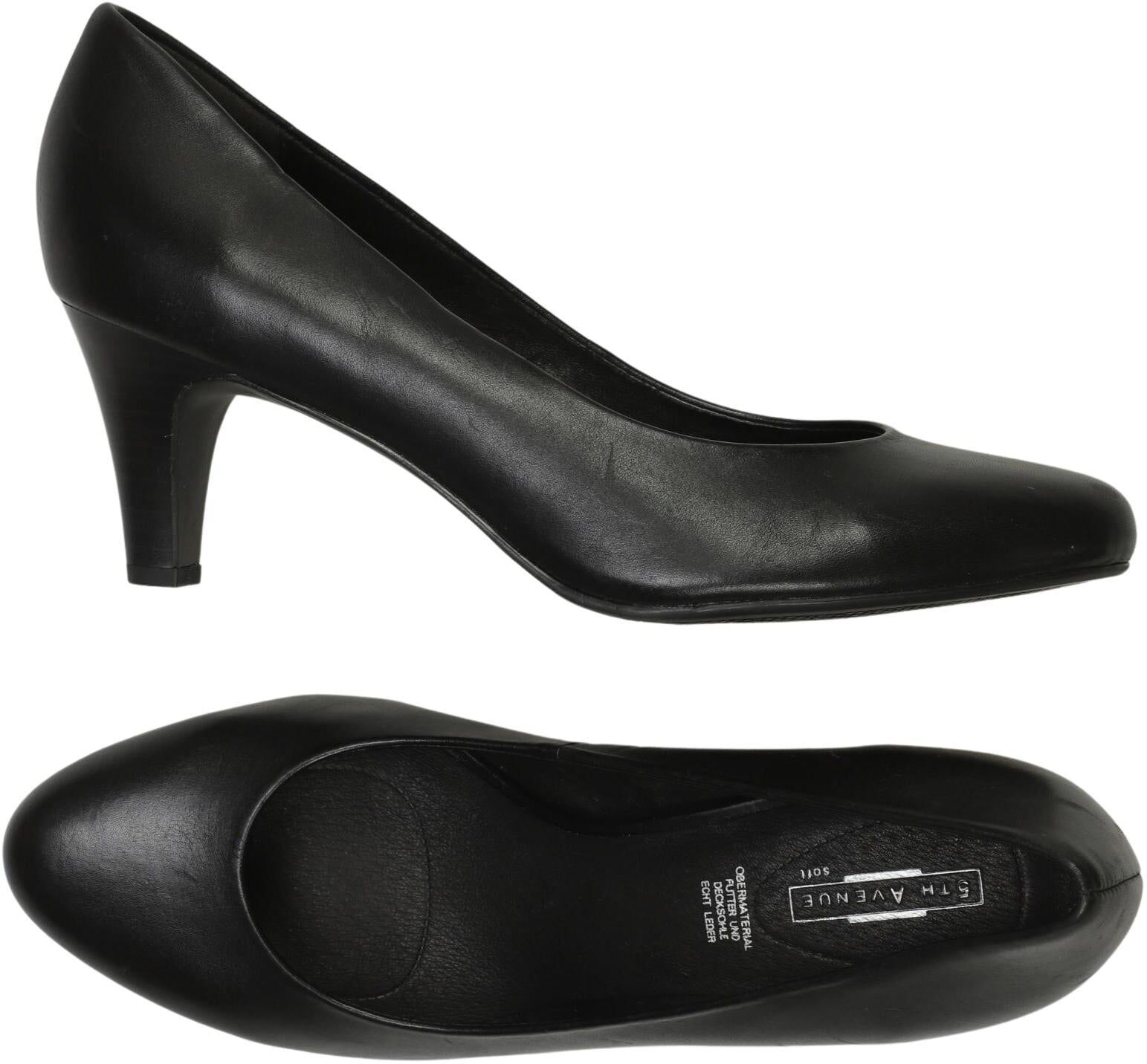5th Avenue Damen Pumps, Schwarz, Gr. EU 41, Leder - Second Hand