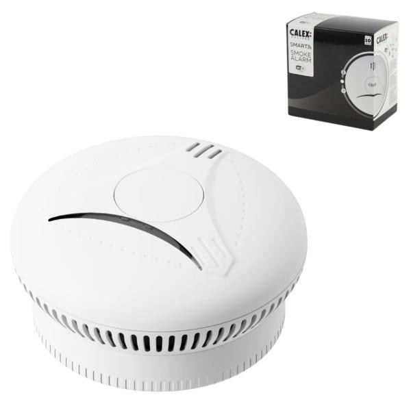Calex Slimme Rookmelder Wit 11 cm
