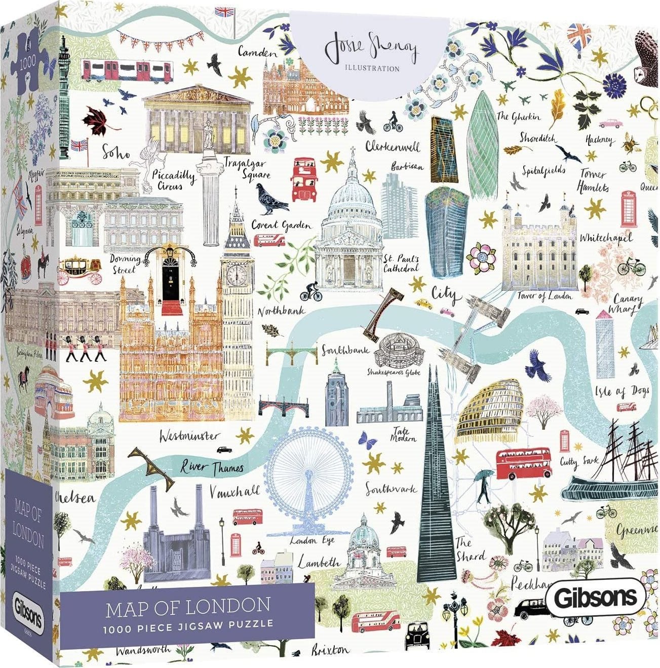 Gibsons Puzzel Kaart van Londen 1000 stukjes