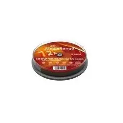 MediaRange MR235 CD-Rohling CD-RW 700 MB 12x 10 Stück(e)