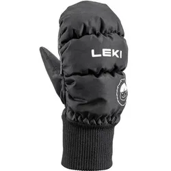 LEKI Kinder Fäustel Ki Little Eskimo Mitt Short, Größe 4.0 in Schwarz Schwarz