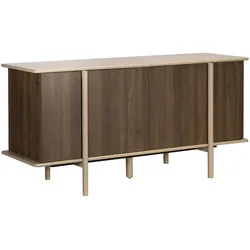 Oviala Business Sideboard in Holzoptik 4 Türen 180 cm Taupe Oviala