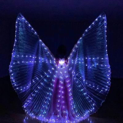 Uplifted Finds Belly Dance LED Isis Wings Fluorescent Butterfly Performance Costume white 2