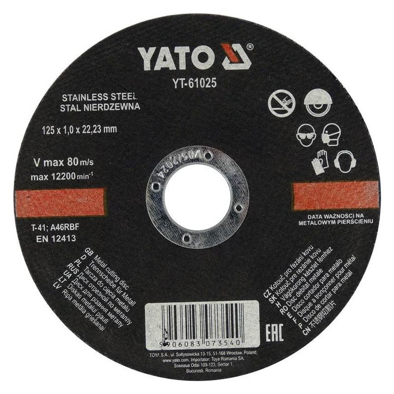 Yato Metall Shield Inox 125x1.0x22mm 61025 (YT-61025)
