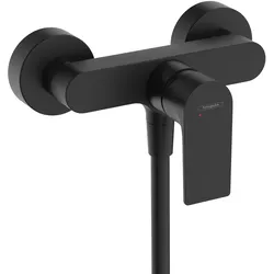 hansgrohe Rebris E Einhebel-Duscharmatur, Aufputz, 72650670, Farbe: Mattschwarz