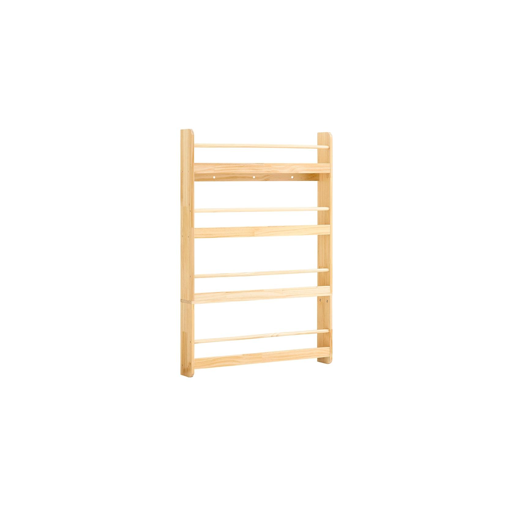 SoBuy Kinderregal mit 3 Fächern Holzfarbe 80x12x118cm Funktional