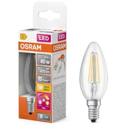 OSRAM E14  STAR+ GLOWDIM  LED Filament Lampe 4W wie 40W warmweiß veränderbare Farbtemperatrur