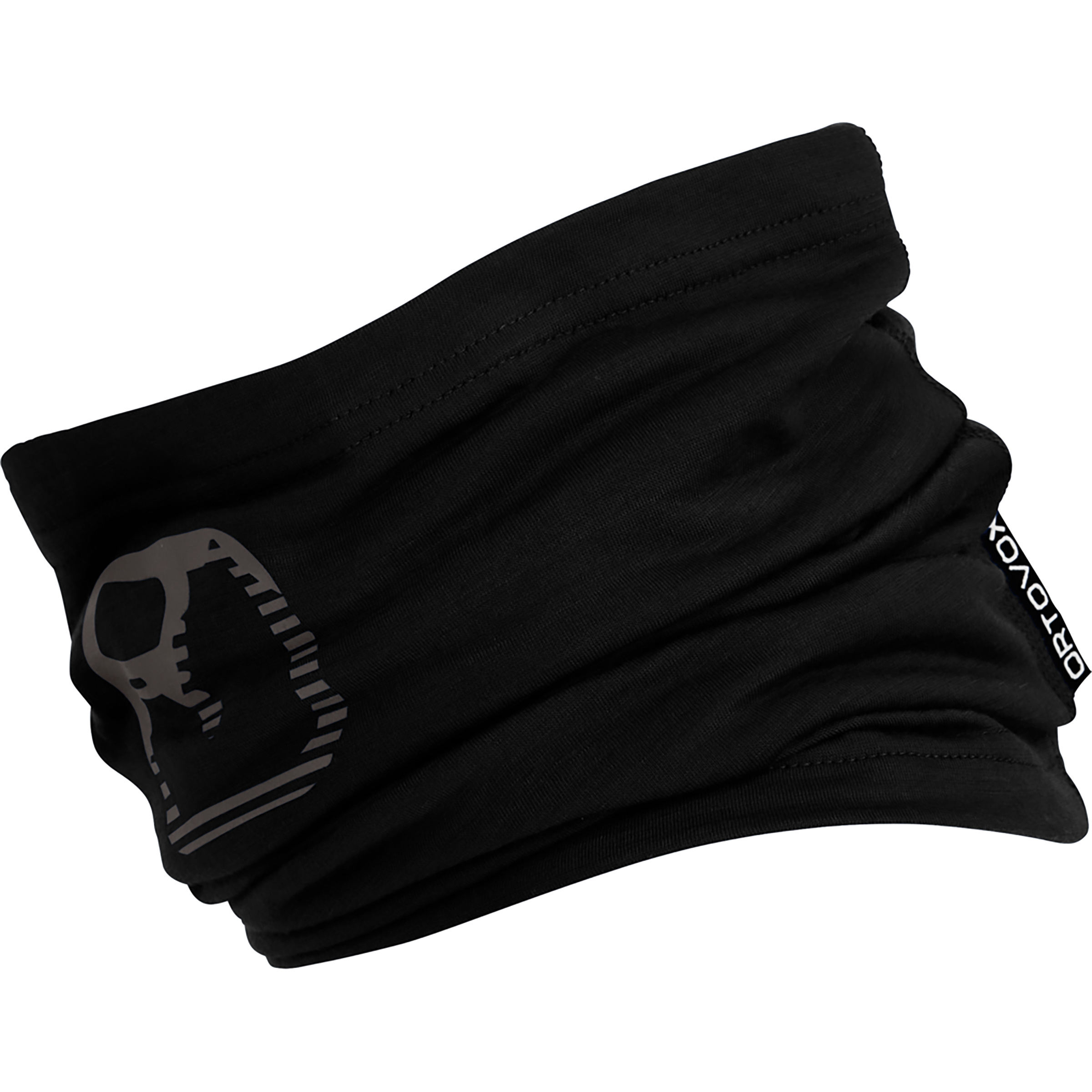Ortovox 120 Cool Tec Logo Schlauchtuch Schals & Multifunktionstücher schwarz Bergsteigen Hautfreundlich Merinowolle | Lyocell (Tencel)