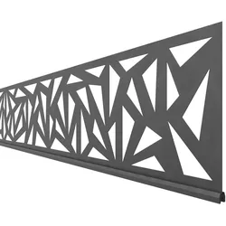 Traumgarten SYSTEM Dekorprofil TRIGON Weiss 15 cm Silber für Rhombus