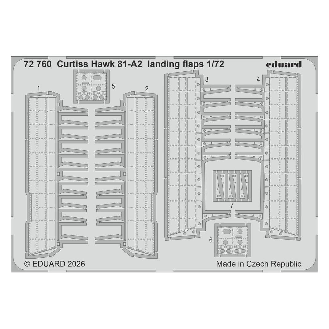 Eduard Curtiss Hawk 81-A2 landing flaps for Arma Hobby (72760)