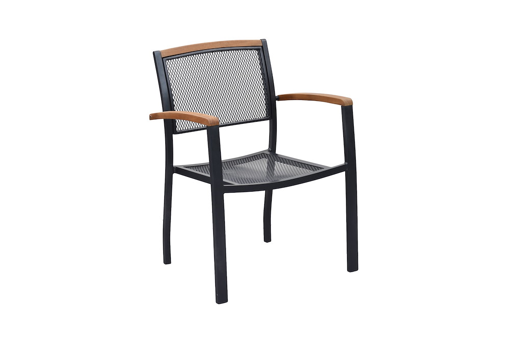 MERXXHANDELS Tilos Set 5tlg 4 Stapelsessel 1 Tisch 150 x 90 cm 16950952