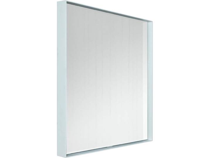 Wandspiegel SPINDER DESIGN Donna , weiss (weiß), B:60cm H:60cm T:5cm, Metall, Spiegelglas, Spiegel, Wandspiegel, Metall, 60 x 60 cm