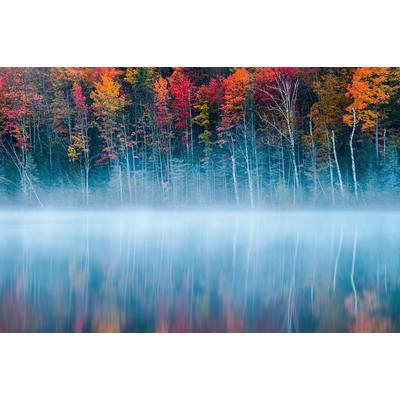 Fototapete PAPERMOON "Photo-Art JOHN FAN, MORGENREFLEXION", bunt, B:4,5m L:2,8m, Vlies, Tapeten