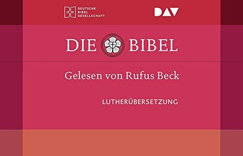 Rufus Beck - Die Bibel. Gelesen von Rufus Beck: Ungekürzte Lesung des Alten und Neuen Testaments und der Apokryphen in der Lutherübersetzung 2017 (86 CDs) - Preis vom 12.10.2026 11:37:12 h
