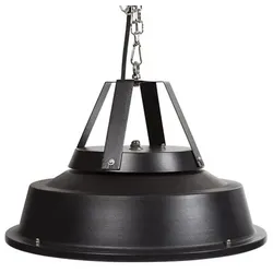 Perel Terrassen-Heizstrahler, 1500 W, Carbon, Deckenmontage, Kette, 1 Heizstufe, spritzwassergeschützt, im Retro-Design, Metall, Schwarz