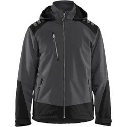 Softshell Winterjacke "4750" - S - dunkelgrau/schwarz