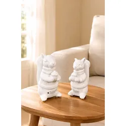 Eichhörnchen Robert mit Pullover 12cm cremeweiß
