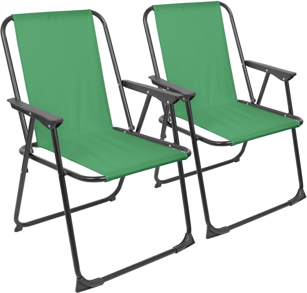 Harbour Housewares Folding Camping Chair Green 77cm H X 54cm W X 58cm D