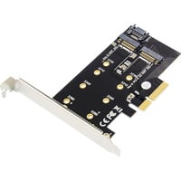 M.2 NGFF / NVMe SSD PCI Express 3.0 (x4), Schnittstellenkarte
