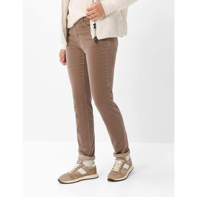 5-Pocket-Hose BRAX "Style MARY", Damen, Gr. 40, Normalgrößen, braun, Web, 74% Baumwolle, 25% Viskose, 1% Elasthan, Hosen 5-Pocket-Hose