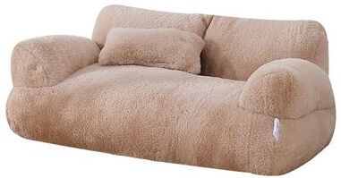 Inspire Essentials CloudLounge Washable Pet Sofa Bed khaki 65x46x30cm