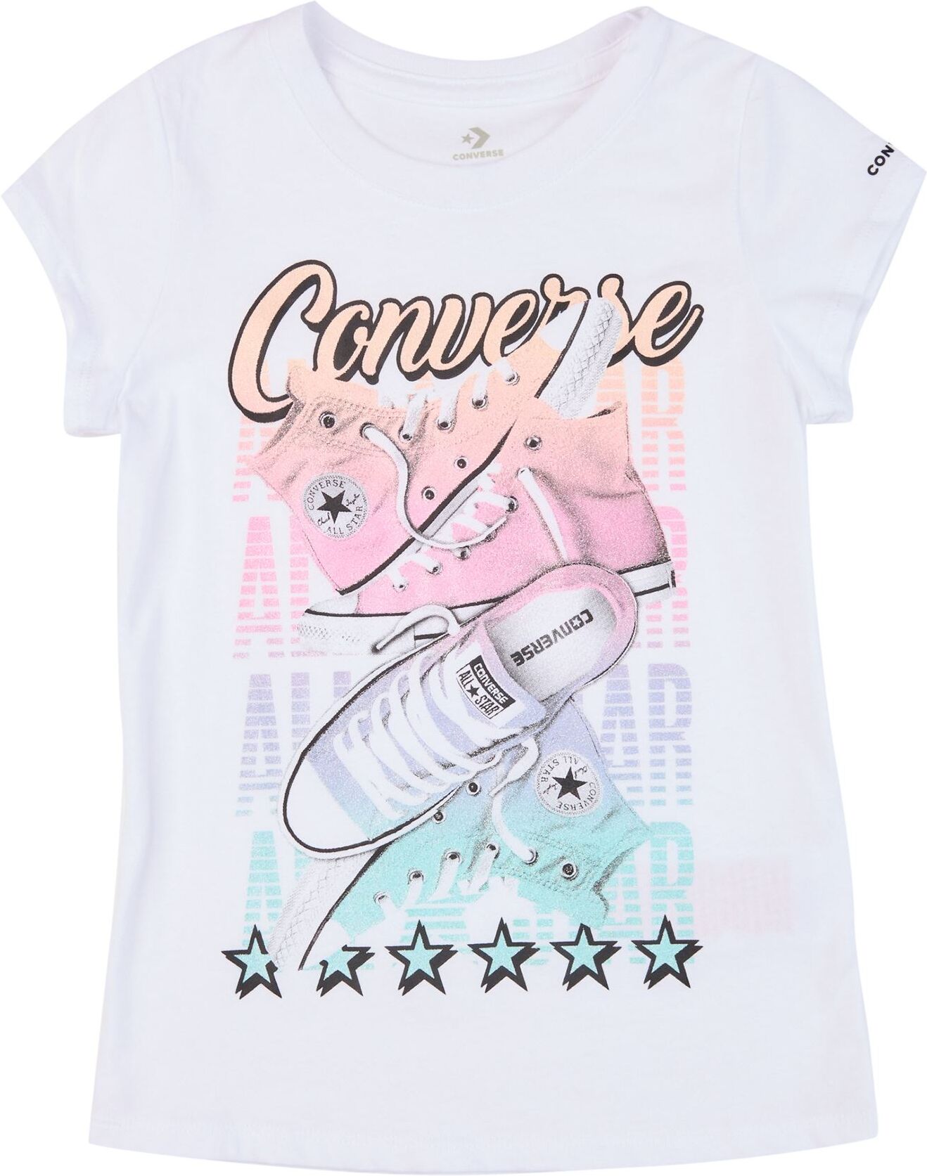 Converse Camiseta Chica Blanco 6 Chica