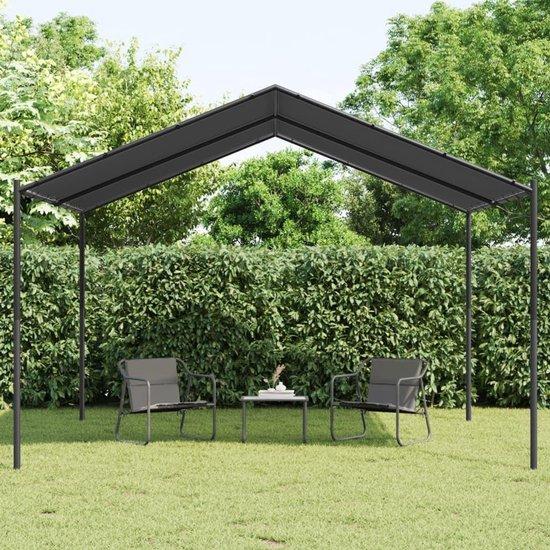 Gartenpavillon 4x3m mit Stahlrahmen - UV-beständiges Partyzelt für Garten und Terrasse