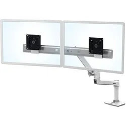 Ergotron LX Monitor Arm mit patentierter CF-Technologie (Tisch, 25", 5 kg), Monitor Halterung, Weiss