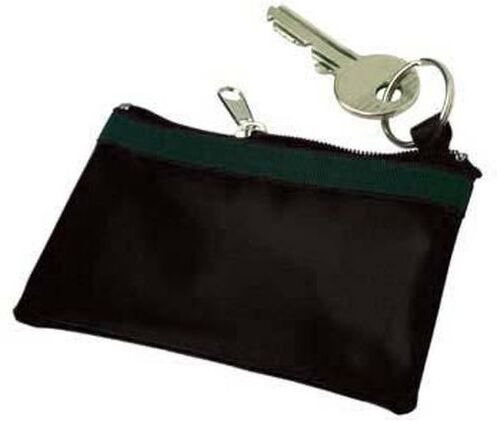 Trousseau de clés zippé cadeau entreprise Sheridan nylon polyester noir