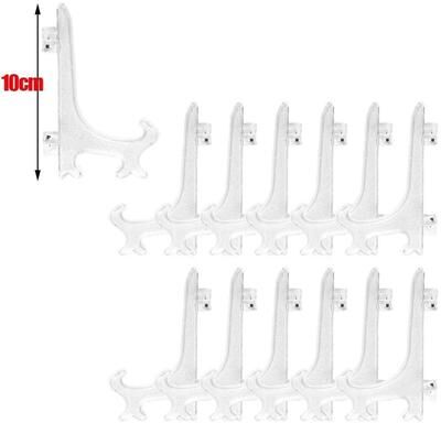 Inspired Finds 20 Pack Clear Acrylic Display Easel Stands For Plates, Photos, Frames & Collectibles transparent 3.94in 2pcs
