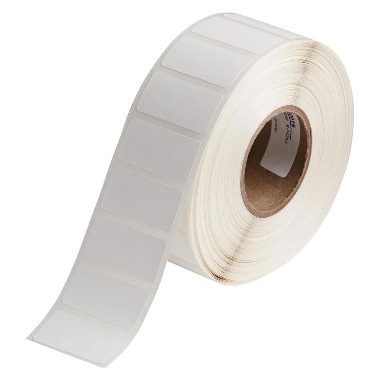 Brady J20-136-7425J, Polypropylen, Weiss, matt, 38.10 x 19.05 mm, permanent (1500 Etik) (43.18 mm) (J20-136-7425J)