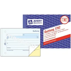 Avery, Formular, Quittung