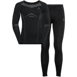 ODLO Herren Funktionswäsche-Set Fundamentals Performance Warm, Größe XL in Schwarz Schwarz