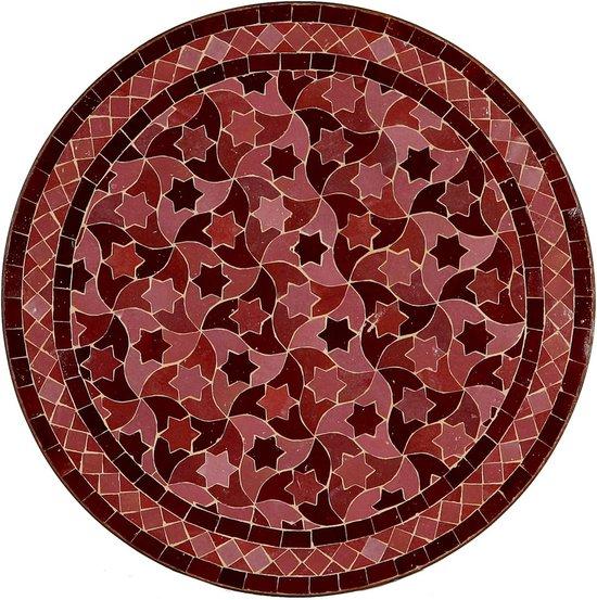 Famanu Runde Mosaik Gartentisch Handgefertigt Marokko - Balkon Tisch Bamah