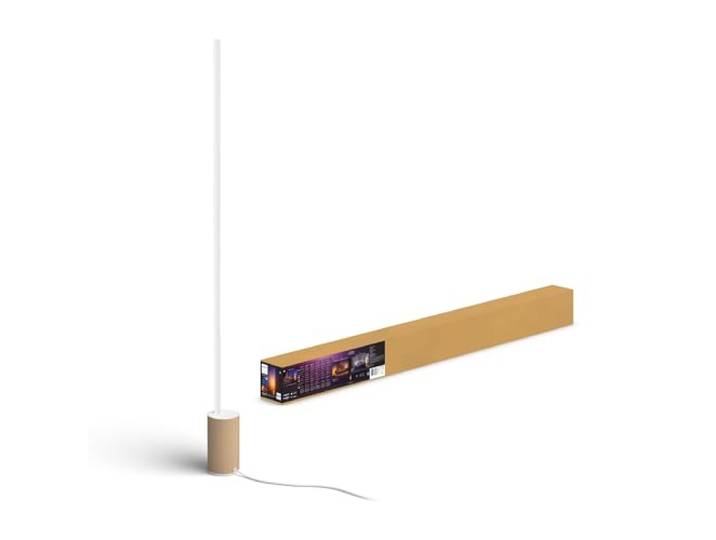 Philips Hue Gradient Signe Lampadaire\, Chêne Lumière White and Color Ambiance\, Smart LED\, 1800 lm\, Variation Intensité Lumineuse\, App Bluetooth\, Maison Connectée