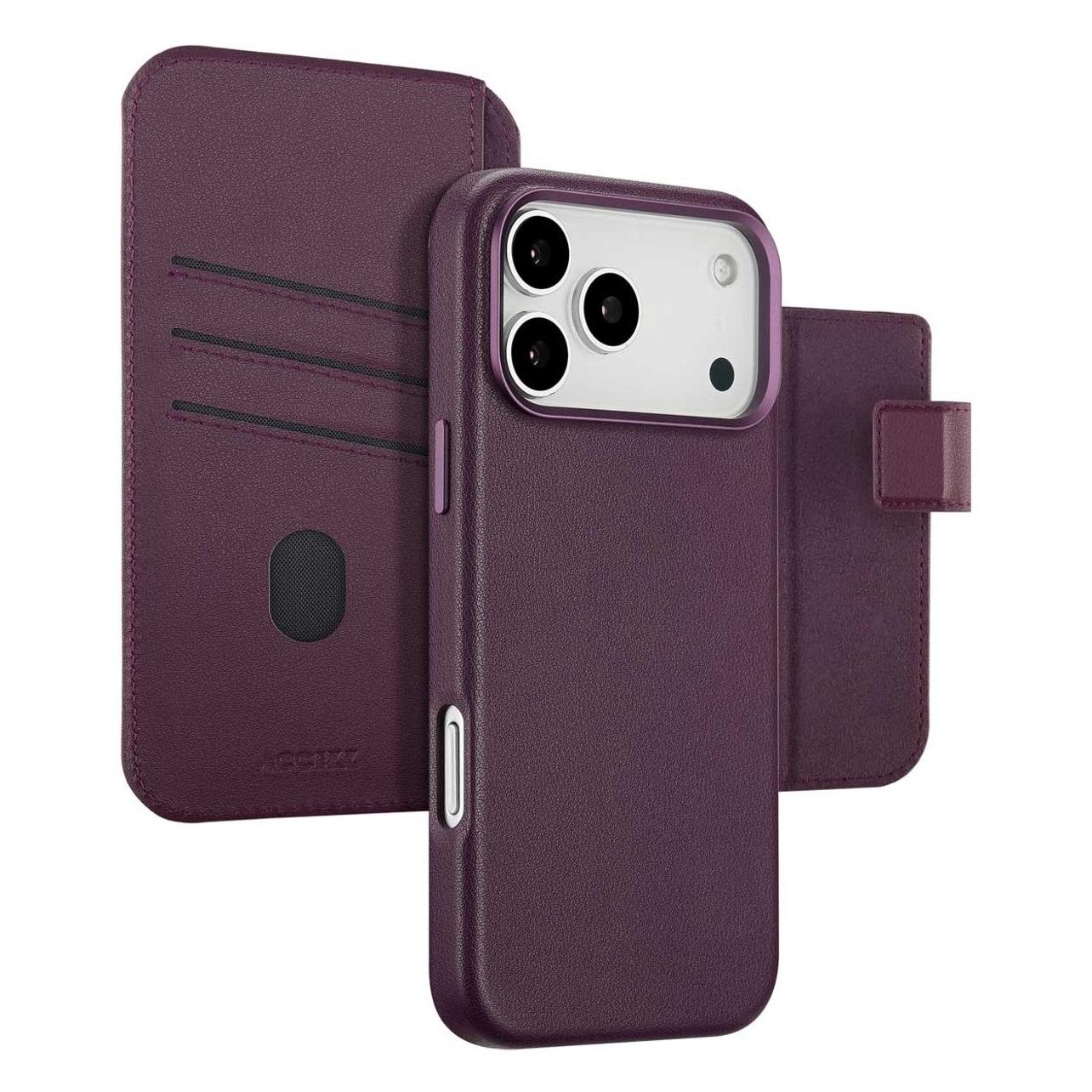 Accezz Custodia per Libri in Pelle con MagSafe (Apple iPhone 17 Pro Max) (SH00086582 GSM Hoesje)
