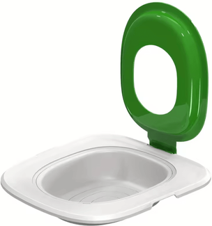 Inspire Curations EasyTrain Cat Toilet Training System Cat Toilet Trainer For A Cleaner, Litter Free Lifestyle green