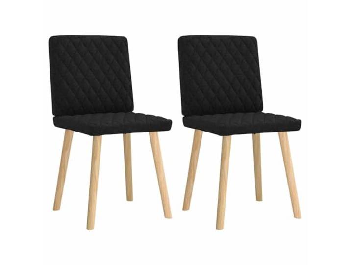 KDVXBCQJH Esszimmerstühle 2er Set Polsterstuhl mit Holzbeinen Schwarz Bequemes 2er Set Küchenstühle mit weicher Schaumstoffpolsterung für Wohnzimmer und Küchenbereich.