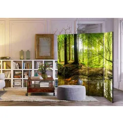 Spanische Wand mit Wald Motiv modern