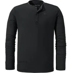 SCHÖFFEL Herren Shirt Longsleeve Breslau M, Größe 54 in Schwarz Schwarz