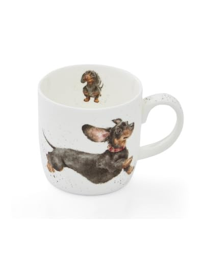 Wrendale Designs Royal Worcester Porseleinen Mok That Friday Feeling Teckel