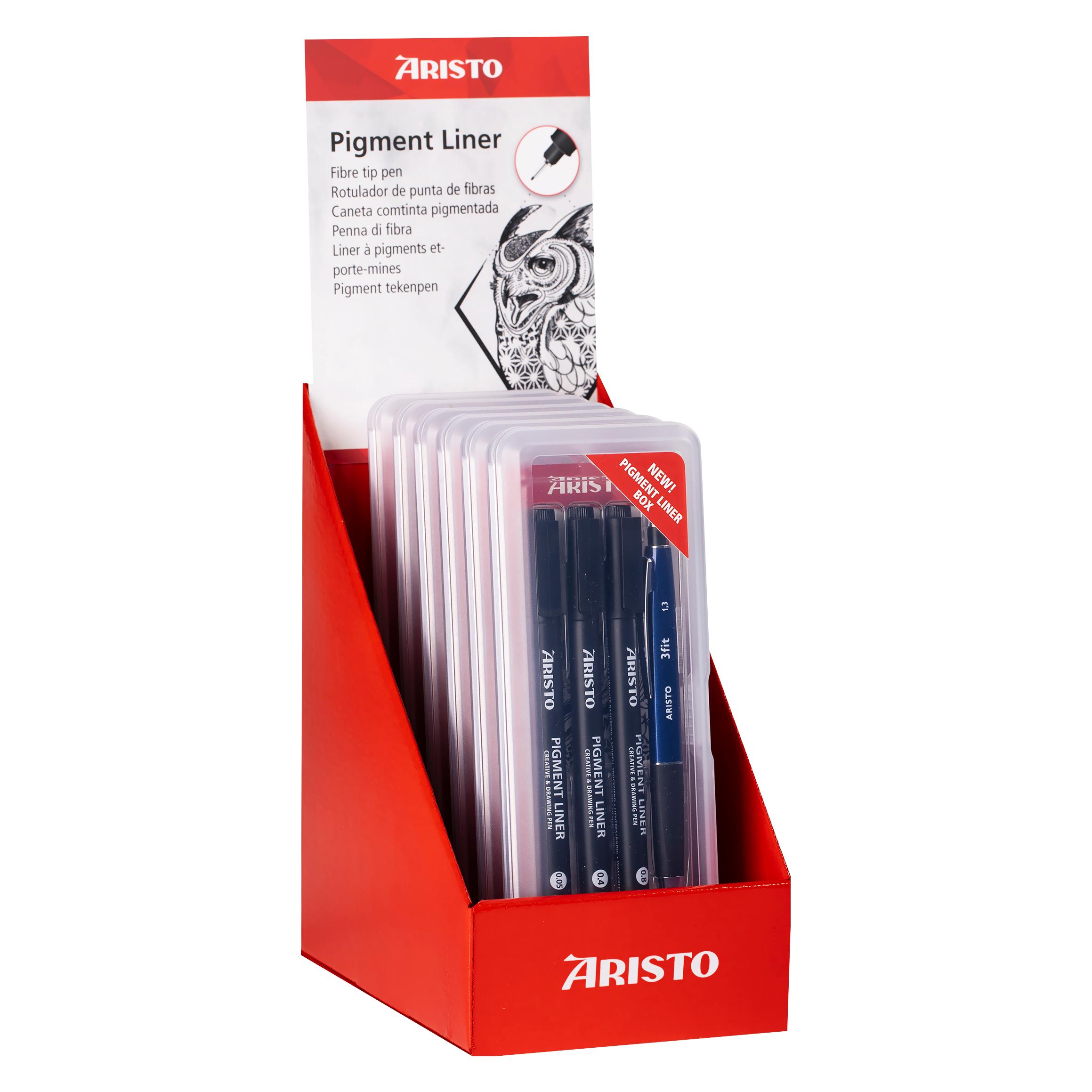 Aristo Pigmentliner Display Creative 4er Set, 6 x 23539 Creativ 4er Set 1 (VD23624)