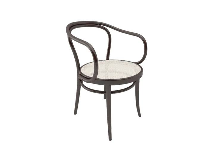 TON Ton no.30 Armlehnstuhl Rattansitz Coffee B4-New Rattan