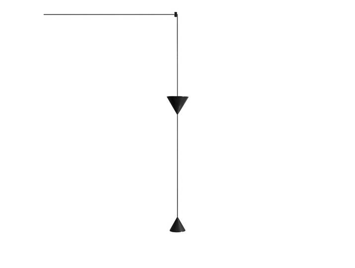KARMAN lampe à suspension FILOMENA fixation murale (Downlight + Uplight 2700K - Aluminium noir mat)