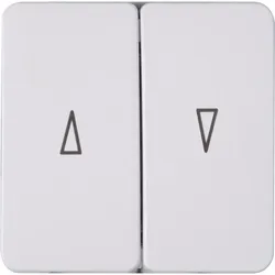 Kopp 331513006 HK02 - Flächendoppelwippe, mit Pfeilsymbol, Farbe: arktisweiß