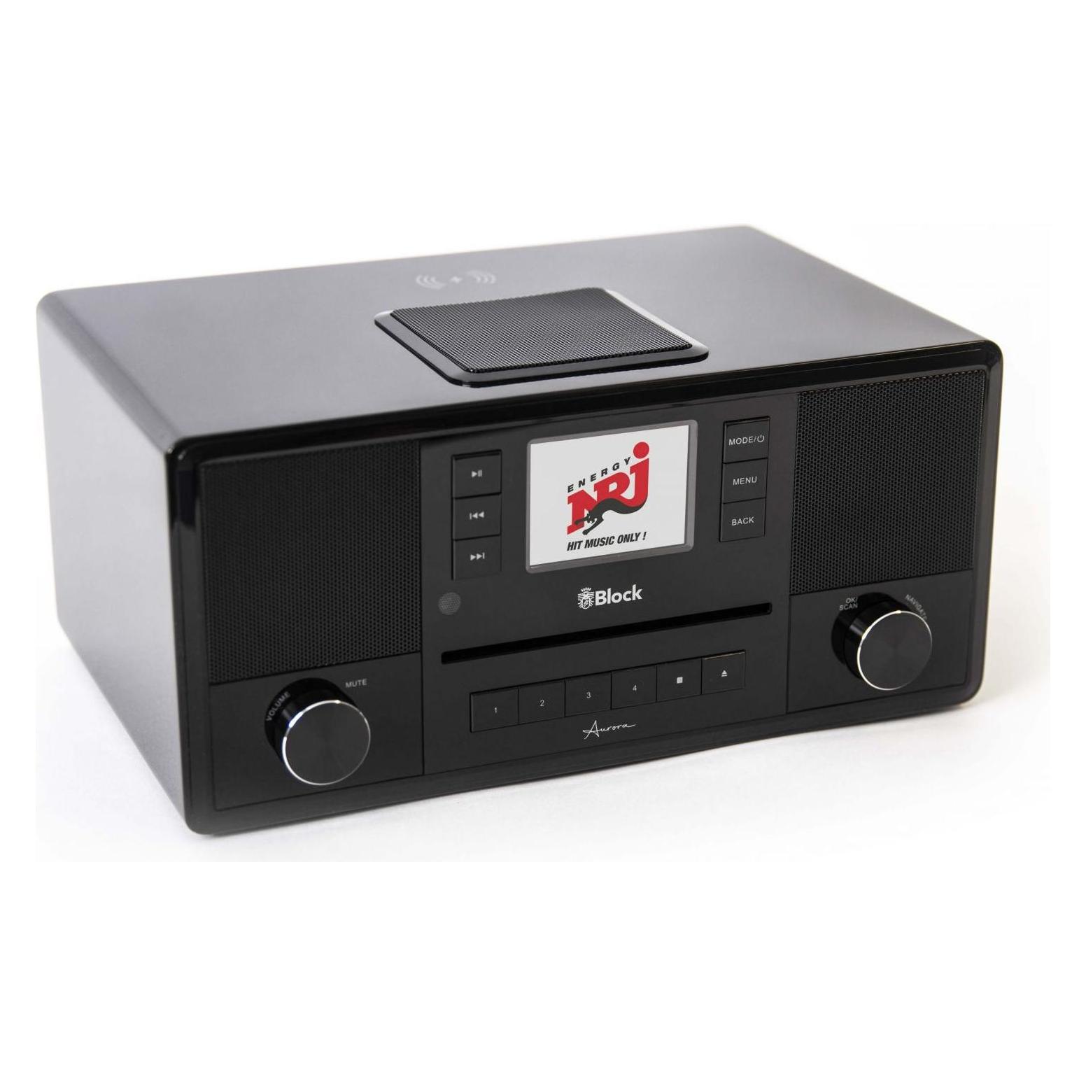 Block Radioempfänger mit CD (AB10208-001) Sortiment Aurora schwarz (DAB+, FM, Internetradio, Bluetooth, WLAN) (AB10208-001)