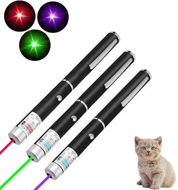 Inspired Finds 2 in 1 Mini Laser Pointer And LED Pet Training Flashlight For Cats And Small Pets usb purple