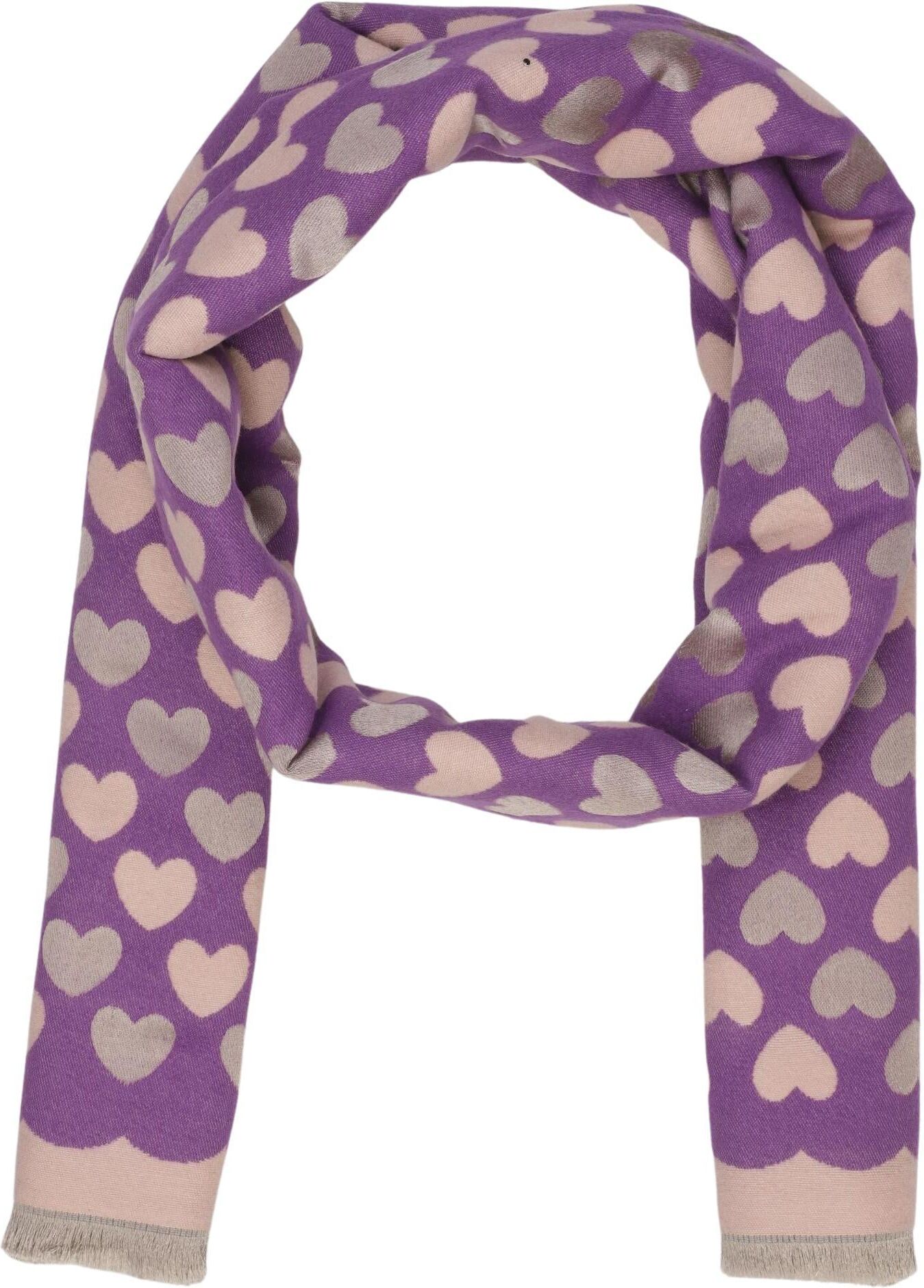 Zwillingsherz Damen Schal oder Tuch, Lila, Viskose - Second Hand