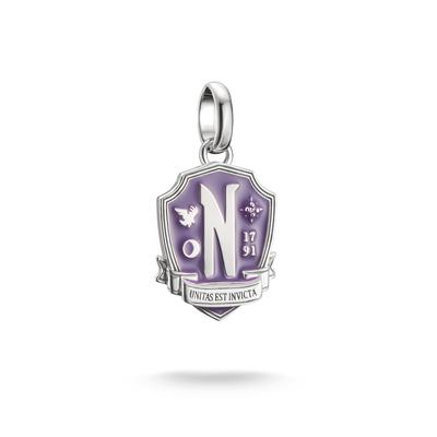THOMAS SABO "THOMAS SABO Wednesday Nevermore Charm - Connect" mit Zirkonia (synth.)