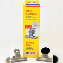 Rheita 10 Briefklemmer ca. 51 mm mit Magnet